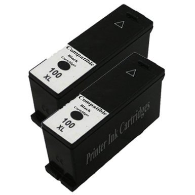 2 x Lexmark 100 XL (nero) stampante compatibile cartucce d'inchiostro per Lexmark impatto S305 interpretano S405 S505 intuizione interagire S605 Prospect Pro205 Pro703 Prevail Pro705 Pro706 Pro803 Prestige Pro805 Pinnacle Pro901 Pro903 Pro904 Pro905Printers platino-stesso giorno Post, capacità elevata, migliore qualità, completamente scheggiato, pronto per l'uso, soldi 100% garanzia di rimborso