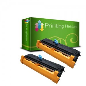 Printing Pleasure - ( NON-OEM ) - 2 High Quality Cartuccia Toner 6200 Rigenerate Per Epson Stampanti ELP-6200, 6200N, 6200L, 6200PS