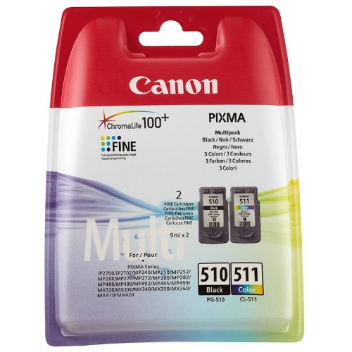 Canon PG-510 + CL-511 Inkjet / getto d'inchiostro Cartuccia originale