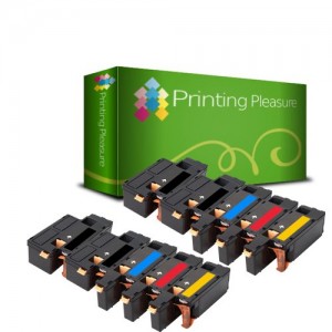 Printing Pleasure - ( NON-OEM ) - ( 2Sets + 2BK ) High Quality Cartuccia Toner C1700 Rigenerate Per Epson Stampanti AcuLaser C1700, C1750N, C1750W, CX17, CX17NF, CX17WF