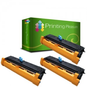 Printing Pleasure - ( NON-OEM ) - 3 High Quality Cartuccia Toner 6200 Rigenerate Per Epson Stampanti ELP-6200, 6200N, 6200L, 6200PS